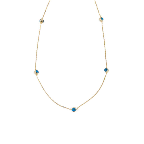Evil Eyes Necklace - 925 Sterling Silver