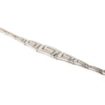 Greek Key Silver Link Bracelet - Image 4