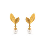 Sterling Silver Leaf Earrings