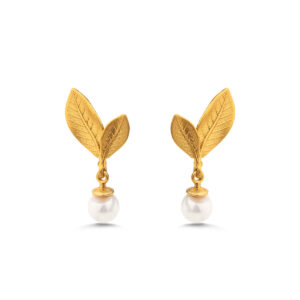 Sterling Silver Leaf Earrings
