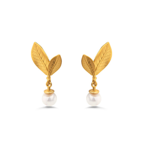 Sterling Silver Leaf Earrings