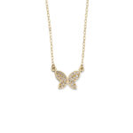 Butterfly Necklace - 14k Gold