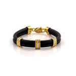 Greek Key Bracelet with Zircon - 925 Sterling Silver