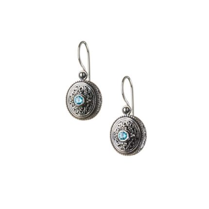 Gerochristo - Garden Shadows Oval Earrings with cubic zirconia