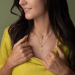 Byzantine Filigree Cross in 14K Gold - Image 2