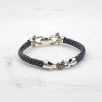 Sailor's Keys Leather Bracelet - Sterling Silver & K14 Gold - Image 3