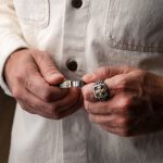 Cross Ring - 14k Solid Gold & Sterling Silver - Image 6