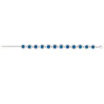 Blue Opal Bracelet Greek Key - 925 Sterling Silver - Image 2