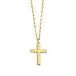 Sterling Silver Cross necklace with Turquoise - Image 3