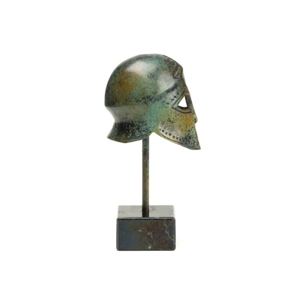 Corinthian Helmet - Bronze Sculpture - Image 2