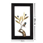 Διακοσμητικό Ξύλινο Κάδρο 15X25 cm – Ένα χέρι κρατάει ένα κλαδί ελιάς - Image 3