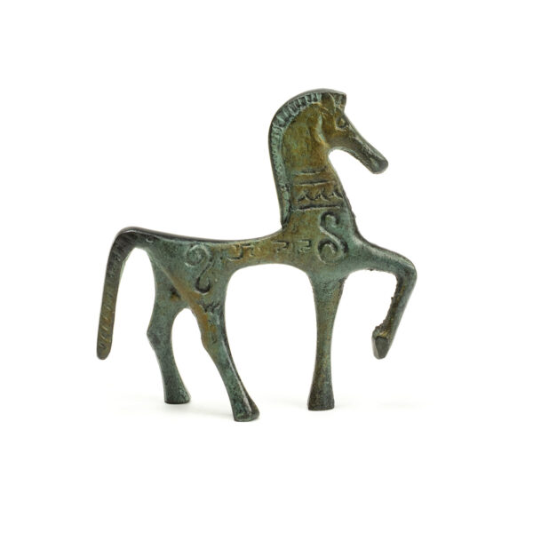 Ancient Greek Horse Geometric Era - Bronze Sculpture - Image 1