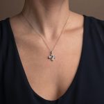 Gerochristo – Cross in 925 Sterling Silver with Garnet - Image 2