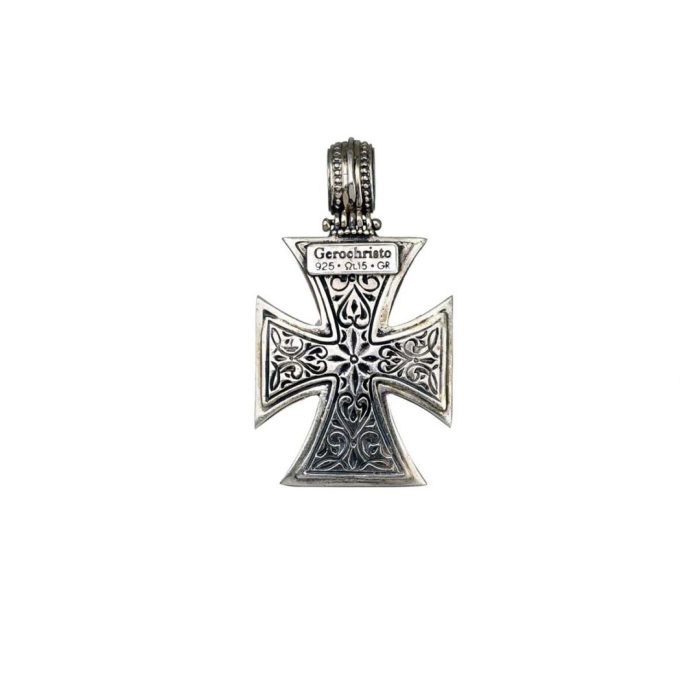 Gerochristo - Maltese Patmos cross in Sterling Silver - Image 4