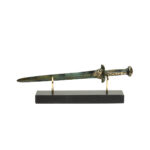 Ancient Spartan Sword on Marble Base - Bronze - Image 2