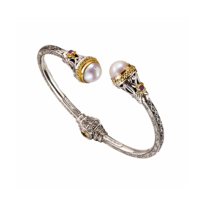 Gerochristo - Santorini Bracelet in 18K Gold and Sterling Silver - Image 3