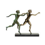 Ancient Greek Olympic Runners - Bronze Sculpture - Image 2