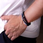 Meander Bracelet with Sodalite Beads - Sterling Silver - Image 2