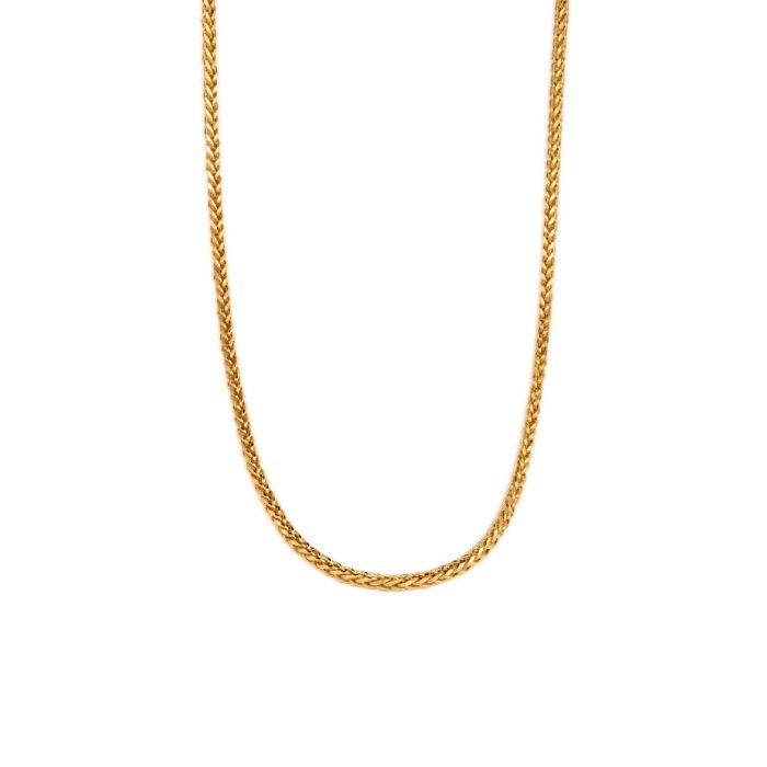 14K Gold Spiga Chain 60 cm - Image 2