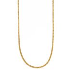 14K Gold Flat Mariner Chain 55 cm - Image 3