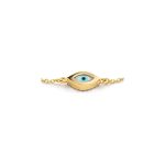 9K Yellow Gold Evil Eye Bracelet - Image 2
