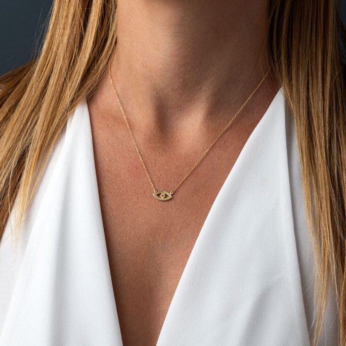 Eye Necklace – 14K Gold - Image 2