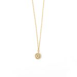Round Evil Eye Necklace - 9K Gold - Image 3