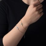 Sterling Silver Chain Bracelet with Eye - Image 2