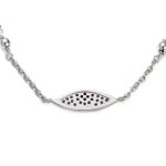 Sterling Silver Chain Bracelet with Eye - Image 3
