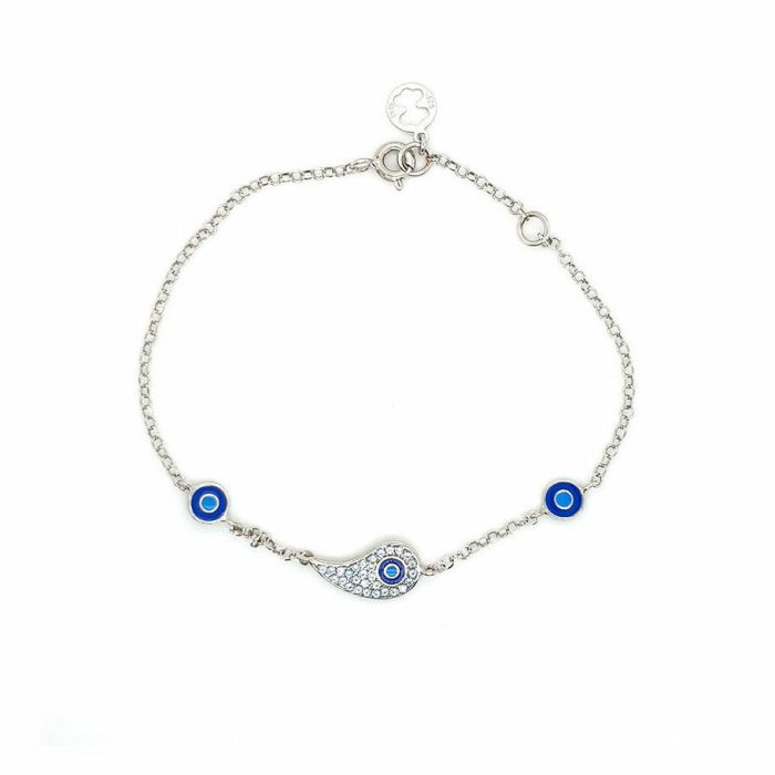 Sterling Silver Eye Chain Bracelet - Image 1