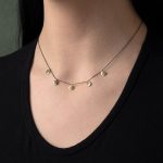 Ασημένιο Κολιέ με Ματάκι Χαραγμένο σε Δίσκους - Image 2