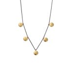 Ασημένιο Κολιέ με Ματάκι Χαραγμένο σε Δίσκους - Image 3