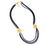 Rosette Necklace - sterling silver and gold plated - Image 2