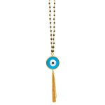 Mother of Pearl Eye Necklace - Sterling Silver and Gold Plated