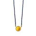 Rosette Necklace with stones - 925 Sterling Silver - Image 2