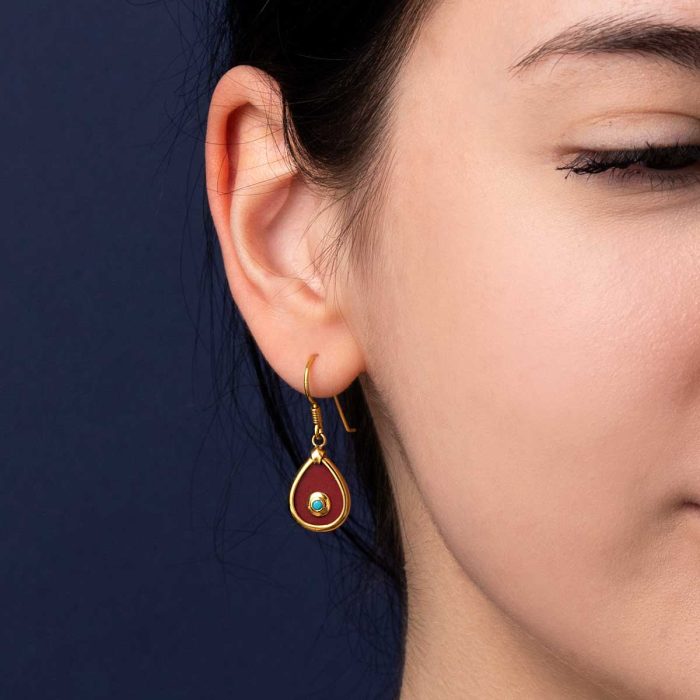Sterling Silver Tear Drop Earrings - Image 2