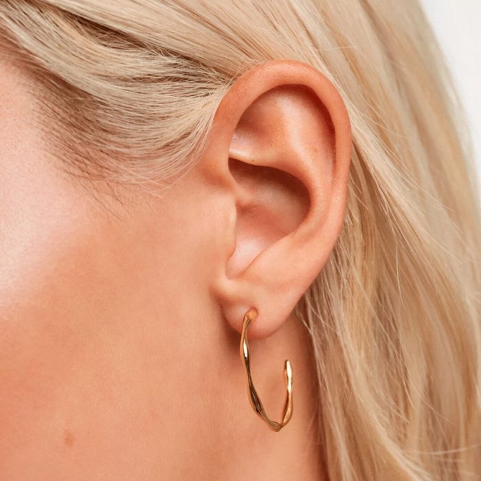 PD Paola Vanilla Gold Earrings - Image 4
