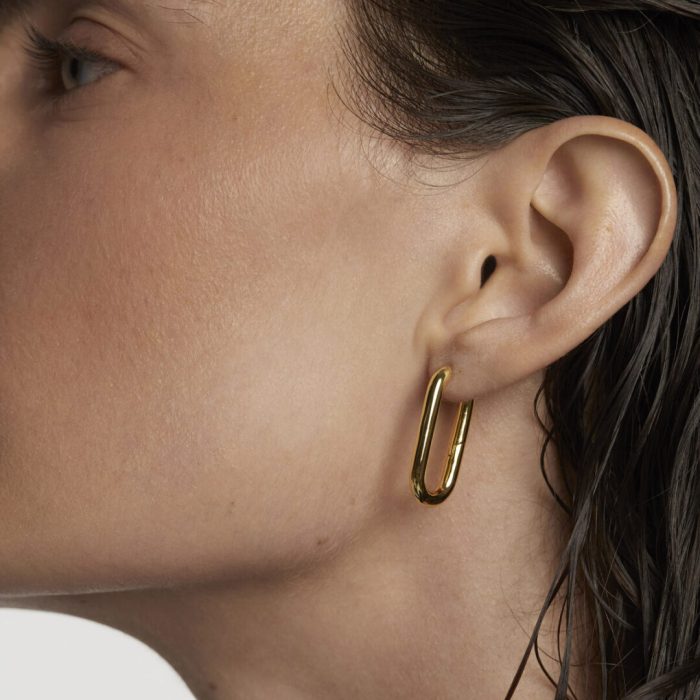 PD Paola Βeat Hoop Earrings - Image 2