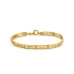 Greek Key Silver Bracelet