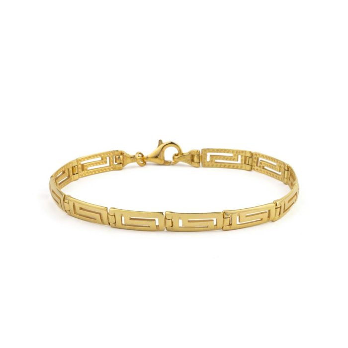 Greek Key Silver Bracelet