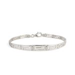 Meander Link Bracelet in Sterling Silver