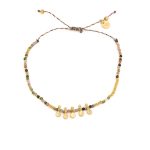 925 Sterling Silver and Gold Plated Bracelet with Tourmalines