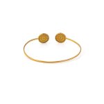 Blue Evil Eye Bracelet with Zircons - Silver and Gold Plated - Image 3