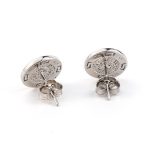 Phaistos Disc Stud Earrings - Sterling Silver 925 with Opal - Image 2