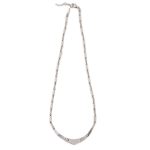 White Opal Meander Necklace - Sterling Silver - Image 2