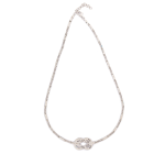 Meander Necklace - Blue Opal and Sterling Silver - Image 2