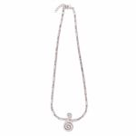 Blue Opal Spiral Necklace - 925 Sterling Silver - Image 2