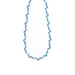 Olive Leaf Necklace - Sterling Silver and Blue Opal