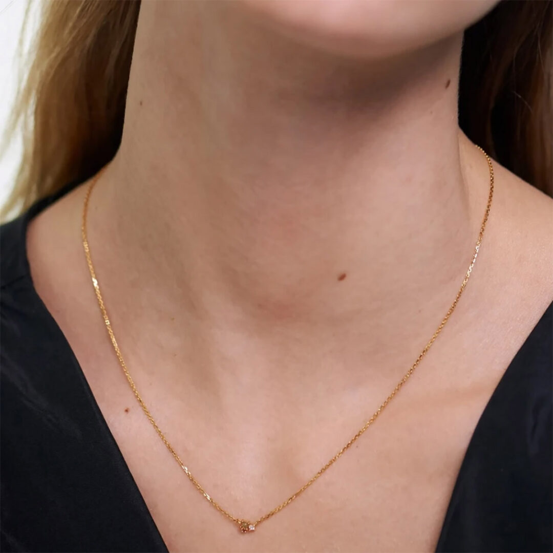 CO01-175m PDPAOLA Rosé Blush Necklace - Image 2