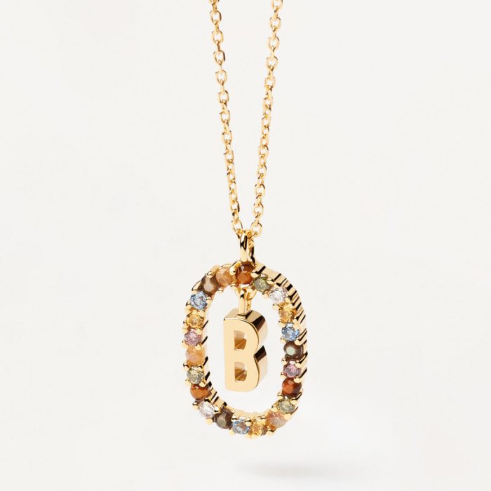 PD Paola Letter B Necklace - 18k Gold plating - Image 3